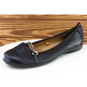 White Mountain Women Sz 10 M Black Flat Synthetic Shoes
